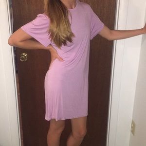 Prettylittlething Lilac T-shirt dress 👗